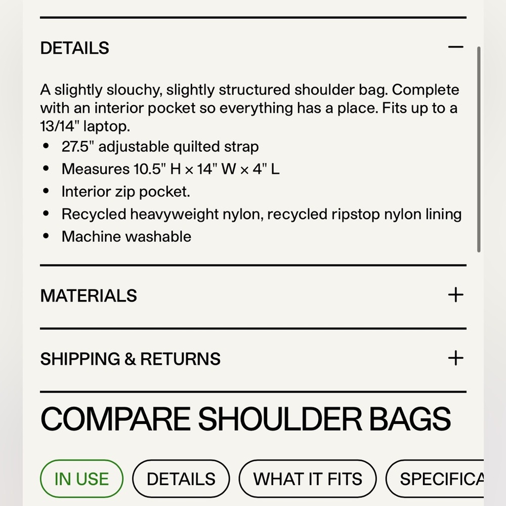 BAGGU Nylon Shoulder Bag in Painted Wildflower - Picture 5 of 7